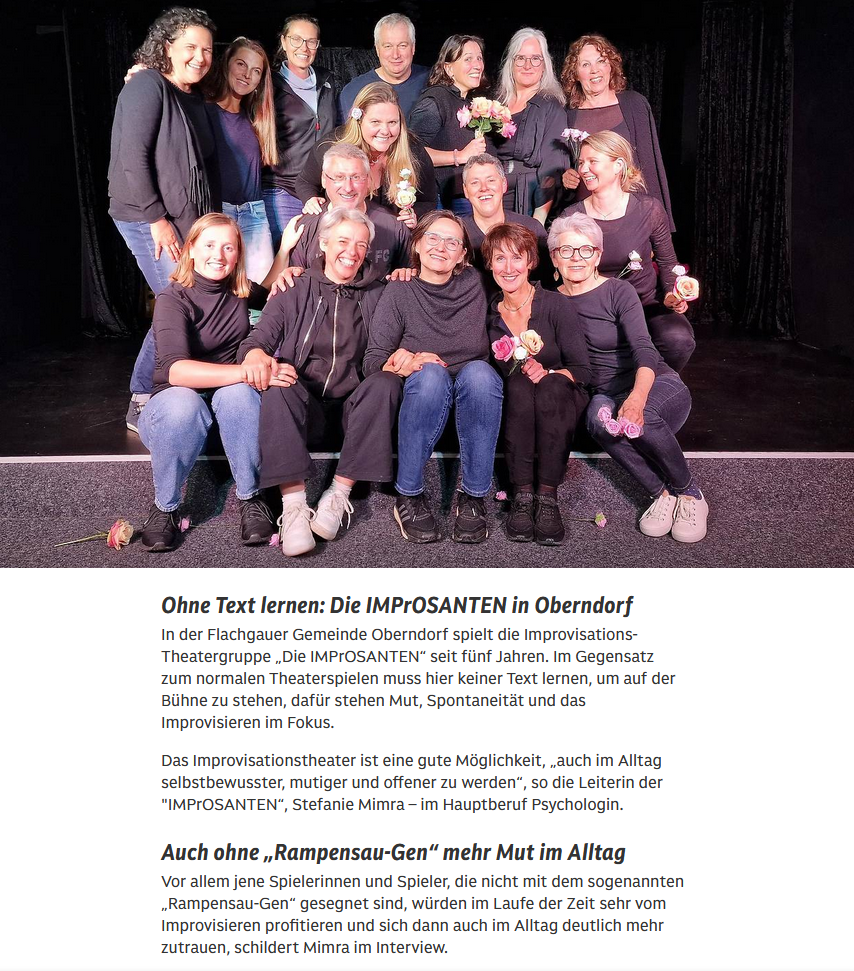 Die Improsanten aus Oberndorf auf salzburg.orf.at